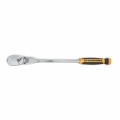 GearWrench 81370T &amp;frac12;&amp;quot; Drive 90 Tooth Dual Material Flex Head Teardrop Ratchet, 17&amp;quot;-