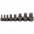 GearWrench 81550 Hex Ratcheting Wrench Insert Bit Set, Metric, 8-piece-