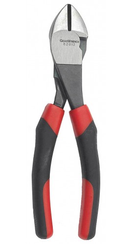 GearWrench 82012 Dual Material Diagonal Cutting Pliers,  7&amp;quot;-