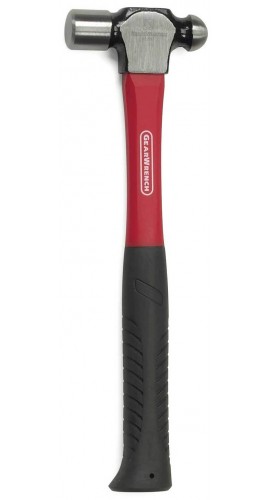 GearWrench 82250 Ball Peen Hammer with Fiberglass Handle, 8 oz-