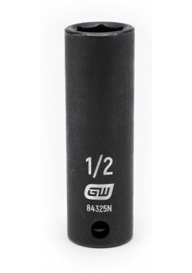 GearWrench 84325N &amp;frac38;&amp;quot; Drive 6-Point Deep Impact SAE Socket, &amp;frac12;&amp;quot;-