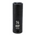 GearWrench 84337N &amp;frac38;&amp;quot; Drive 6-Point Deep Impact Metric Socket, 14 mm-