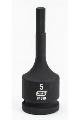 GearWrench 84390 &amp;frac38;&amp;quot; Drive Hex Bit Impact Metric Socket, 5 mm-
