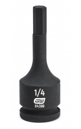 GearWrench 84399 &amp;frac38;&amp;quot; Drive Hex Bit Impact SAE Socket, &amp;frac14;&amp;quot;-