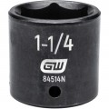 GearWrench 84514N 6-Point Standard Impact Socket, SAE, 1-1/4", ½" tang-