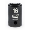 GearWrench 84528N &amp;frac12;&amp;quot; Drive 6-Point Standard Impact Metric Socket, 16 mm-