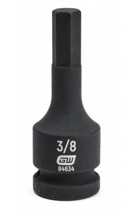 GearWrench 84634 &amp;frac12;&amp;quot; Drive Impact Hex Socket, &amp;frac38;&amp;quot;-
