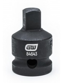 GearWrench 84655 &amp;frac12;&amp;quot; Drive, &amp;frac12;&amp;quot; F x &amp;frac34;&amp;quot; M Impact Adapter, 1.89&amp;quot;-