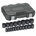GearWrench 84932N Impact Socket Set, ½" Drive, SAE, 19-piece-