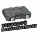 GearWrench 84933N Impact Socket Set, 1/2" drive, 8 to 36 mm-