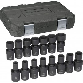 GearWrench 84939N Universal Socket Set, ½" Drive Impact, 13-Piece Metric, 10 to 24 mm-
