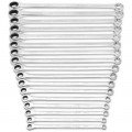 GearWrench 85989 XL GearBox Double Box Ratcheting Wrench Set, 17-Piece, 8 to 25 mm-