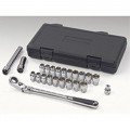 GearWrench 893823 Pass Thru Ratchet Set, 23-Piece, SAE/Metric-