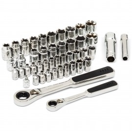 GearWrench 8946 Pass-Thru Tool Set, ¼" and 3/8" Drive, 46-piece-