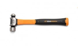 GearWrench GWHFGBP16 Ball Peen Hammer with Fiberglass Handle, 16 oz-