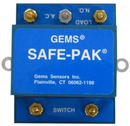 Gems Sensors &amp; Controls 144600 Low Sensitivity Electronic Safe-Pak Relay, 1000 &amp;Omega;, 5 A-