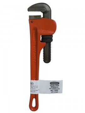 General Tools 1492 14&quot; Iron Pipe Wrench with a maximum outer diameter of 2&quot;-