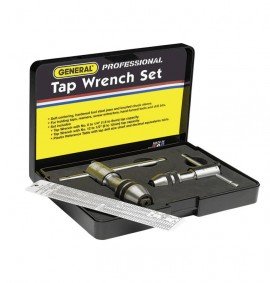 General Tools 165 Ratchet Tap Wrench with 161R and 162R, 2-piece-
