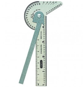 General Tools 16ME ANGLE-IZER<small><sup>&amp;reg;</sup></small> Pocket-Sized 6-In-1 Multi-Use Ruler/Gauge, stainless steel, 4&amp;quot;-