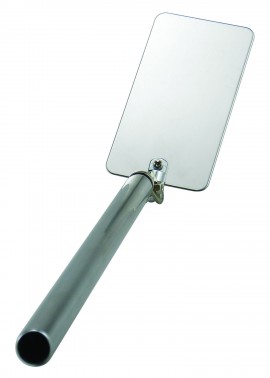 General Tools 5562 Telescoping Square Metal Flame Inspection Mirror, 2 x 3-3/4" size-