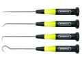 General Tools 60004 4-piece Precision Fixed Blade Probe Set for positioning wires and marking small surfaces-