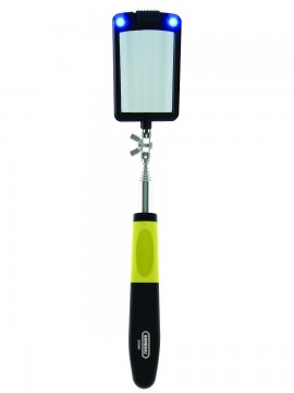 General Tools 80560 Lighted Rectangular Inspection Mirror with an extending arm up to 33&quot;-