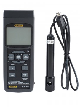General Tools DCT430SD Water Quality Meter with Excel-formatted data logging SD card, conductivity, TDS, salt-