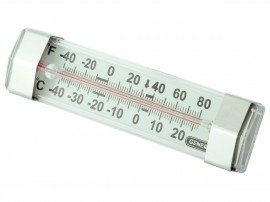 General Tools FT80H Horizontal Refrigerator and Freezer Analog Thermometer-