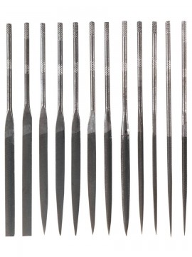 General Tools S475 Steel Needle File Set, 12-pack-