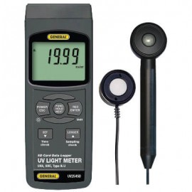 General Tools UV254SD Data Logger UVA UVC Light Intensity Meter-