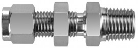 BI-Lok DSC Bulkhead Male NPT Connector, &amp;frac14;&amp;quot; A tube OD, &amp;frac14;&amp;quot; T NPT-