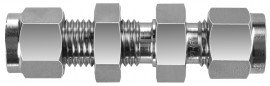 BI-Lok DSU Bulkhead Union, &amp;frac34;&amp;quot; A tube OD-