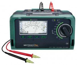 Gossen Metrawatt M550R METRISO PRO Analog Insulation Tester, 1000 V-