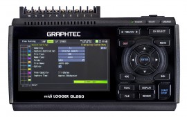 GRAPHTEC GL260 Data Logger, 10 channels, 20 mV to 100 V-