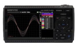 GRAPHTEC GL860 Isolated Multi-Channel 8GB Data Logger with 7" color display, 4 digital channels, 4 alarm outputs-