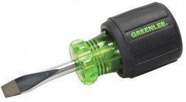 Greenlee 0153-28C Flat Keystone Tip Screwdriver, 0.25 x 1.5&quot;-