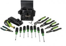 Greenlee 0159-24 16-Piece Electrician&#039;s Metric Tool Kit-