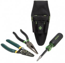 Greenlee 0159-28 Basic 4-Piece Electrician's Kit-