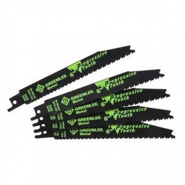 Greenlee 353-123 Progressive Pitch Reciprocating Saw Blades, 6&quot;, 5-pack-