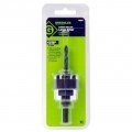 Greenlee 38504 Large Arbor for hole saws, 0.38&quot; hex shank, 3 flats-