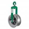 Greenlee 651 Hook-Type Sheave Assembly, 12&quot;, R 2&quot; groove-