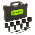 Greenlee 891 Electrician/Plumber Hole Saw Kit, 0.75 to 2.5&quot;-