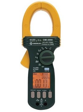 Greenlee CMI-2000 AC/DC Clamp Meter, 2,000 A-