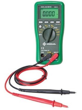 Greenlee DM-65 Digital AC/DC Multimeter, 10 A, 1,000 V-