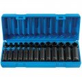 Grey Pneumatic 1226 m Standard and Deep Metric Set, 3/8", 26-piece-