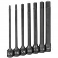 Grey Pneumatic 1267H Hex Impact Set, 3/8" drive, 7-piece-