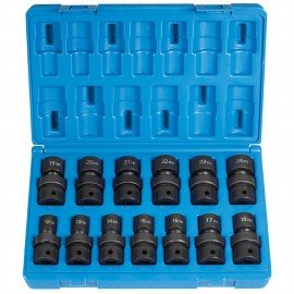 Grey Pneumatic 1313UM Universal Metric Impact Socket Set, ½" drive, 6-point-