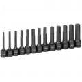 Grey Pneumatic 1343MH Metric Hex Impact Set, ½" drive, 13-piece-