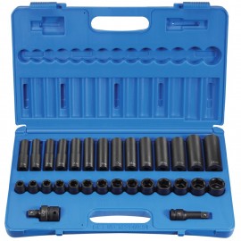 Grey Pneumatic 1430MRD Impact Socket Set, ½" drive, metric-