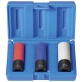 Grey Pneumatic 1503TP Thin Wall Impact Socket Set, ½" drive, 3-piece-